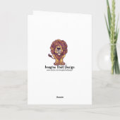 Carte De Remerciements Centre du parti Lion (Dos)