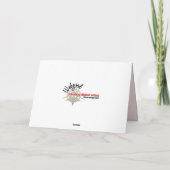 Carte de remerciements Cercle plumé (Dos)