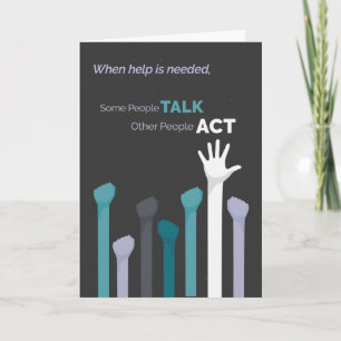 Carte De Remerciements Certains PARLENT, D'autres AGISSENT