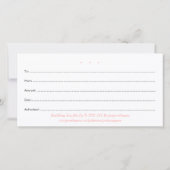 Carte De Remerciements Certificat cadeau de cirage du corps Simple Minima (Dos)