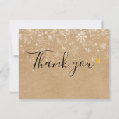 Carte De Remerciements Certificat cadeau de Noël (Devant)