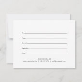 Carte De Remerciements Certificat cadeau de Noël (Dos)