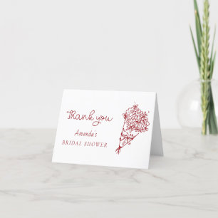 Carte De Remerciements C'est Amore Remerciements pour la Baby Shower