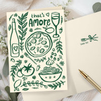 C'est la nourriture italienne d'amour douane douch