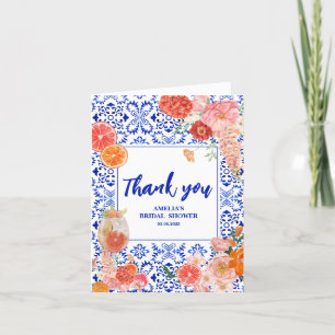 Carte De Remerciements C'est l'Amore Spritz Méditerranéen pour la Fête de