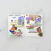 Carte De Remerciements C'est le plus beau jour de l'année maman. (Intérieur)