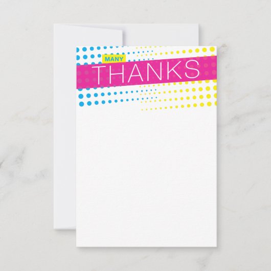 Carte De Remerciements C'est l'heure de la fête. (Devant)