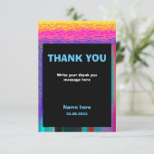 Carte De Remerciements C'est l'heure du jeu Enfants Anniversaire de jeu v (Debout devant)