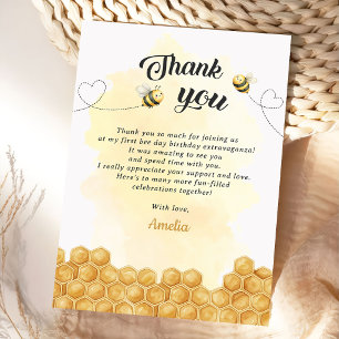 Carte De Remerciements C'est si doux d'être jaune d'anniversaire