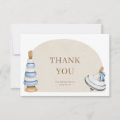 Carte De Remerciements C'est un Boy Boho Blocks and Toys Books For Baby (Devant)