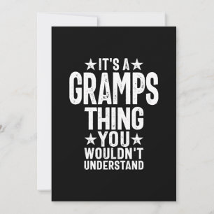 Carte De Remerciements C'est un truc de Gramps Cadeau grand-père