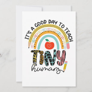 Carte De Remerciements C'est une bonne journée pour apprendre à de minusc