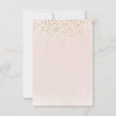 Carte De Remerciements C'est une fille simple Eléphant & Baby shower de b (Dos)