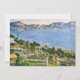 Carte De Remerciements Cézanne - Golfe de Marseille vu depuis L'Estaque