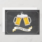 Carte De Remerciements Chaleur de bière et de bière (Devant / Derrière)