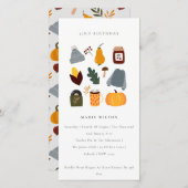 Carte De Remerciements Chaleureux Confortable Automne Essentiel N'Importe (Devant / Derrière)