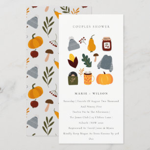 Carte De Remerciements Chaleureux Cosy Automne Essential Couples Douche I