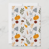 Carte De Remerciements Chaleureux Cosy Automne Essential Couples Douche I (Dos)