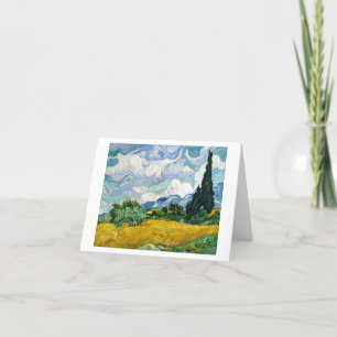 CARTE DE REMERCIEMENTS "CHAMP DE BLÉ" DE VAN GOGH
