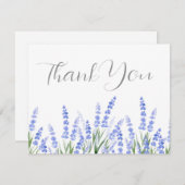 Carte De Remerciements Champ de Lavande 2 (Devant / Derrière)