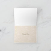 Carte De Remerciements Champ floral (ivoire - Champagne) (Intérieur)