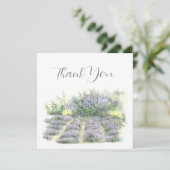Carte De Remerciements Champ Lavender (Debout devant)