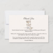 Carte De Remerciements Champagne Pearl Bow Graduation (Devant)