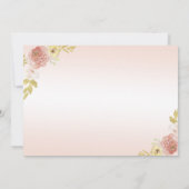 Carte De Remerciements Champagne Princesse Robe Quinceañera Anniversaire (Dos)