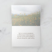 Carte De Remerciements Chanson de Salomon 2:10-12, Verse de la Bible, Car (Intérieur)