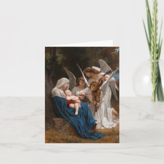 Carte De Remerciements Chanson des anges de William-Adolphe Bouguereau B (Devant)