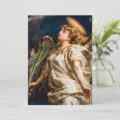 Carte De Remerciements Chanson, étude pour la peinture de Jeanne d'Arc (Debout devant)