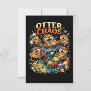 Carte De Remerciements Chaos de loutre