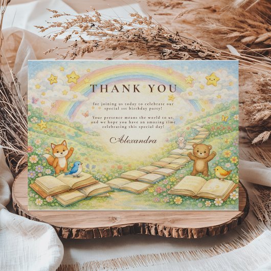 Carte De Remerciements Chapter Two Turning Pages Birthday