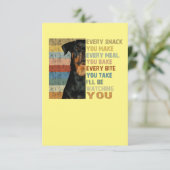 Carte De Remerciements Chaque collation que vous faites à chaque repas qu (Debout devant)