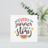Carte De Remerciements Chaque été a une histoire, Aventures d'été (Debout devant)