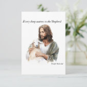 Carte De Remerciements Chaque mouton compte pour le berger (Debout devant)