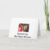 Carte De Remerciements Chargé de bus scolaire (Dos)