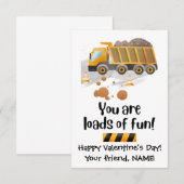 Carte De Remerciements Charges de classe de construction amusante Valenti (Devant / Derrière)