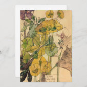 Carte De Remerciements Charles Rennie Mackintosh - Spurge With Yham 1909 (Devant / Derrière)