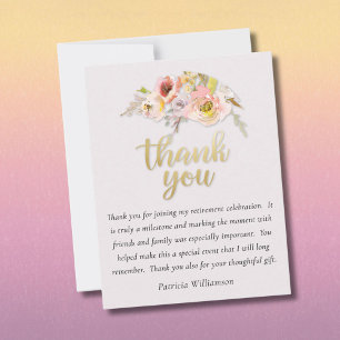 Carte De Remerciements Charmant Budget Fleurs Retraite