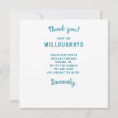 Carte De Remerciements Charming Bed N Breakfast Maison victorienne Noël (Dos)