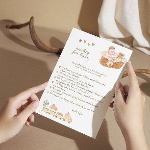 Carte De Remerciements Charming Boho Baby Wives Card