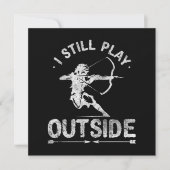 Carte De Remerciements Chasse à l'arc Chasse à la chaudière en détresse (Devant)