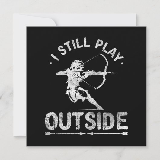 Carte De Remerciements Chasse à l'arc Chasse à la chaudière en détresse (Devant)