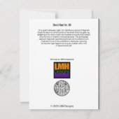 Carte De Remerciements Chasse aux fantômes no 08 (Dos)