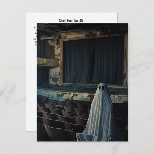 Carte De Remerciements Chasse aux fantômes no 40 (Devant / Derrière)