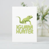 Carte De Remerciements Chasseur d'Iguana (Debout devant)