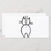 Carte De Remerciements chat (Devant / Derrière)