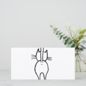 Carte De Remerciements chat (Debout devant)