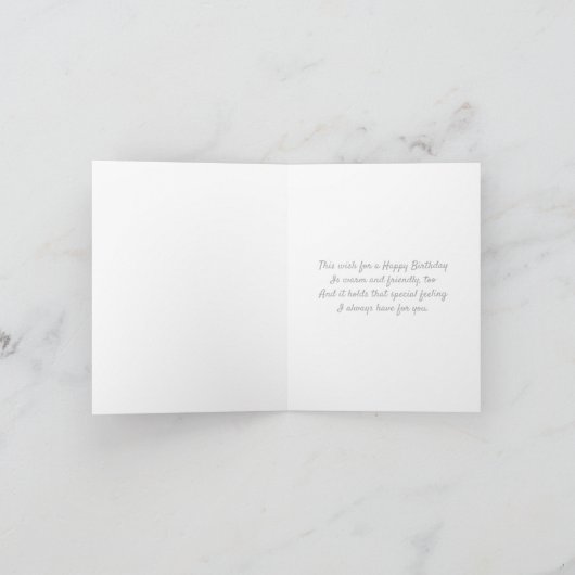 Carte De Remerciements Chat Anniversaire (Intérieur)